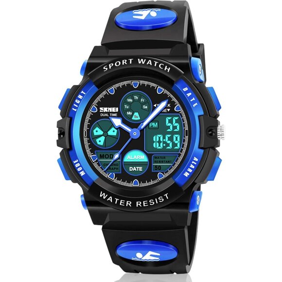 LED Multi Function Waterproof Watch for Kids - Kids Gifts